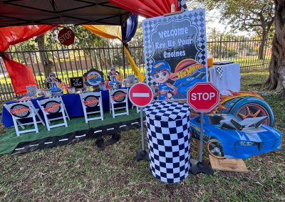 Hot wheels party theme done by one dell of a party